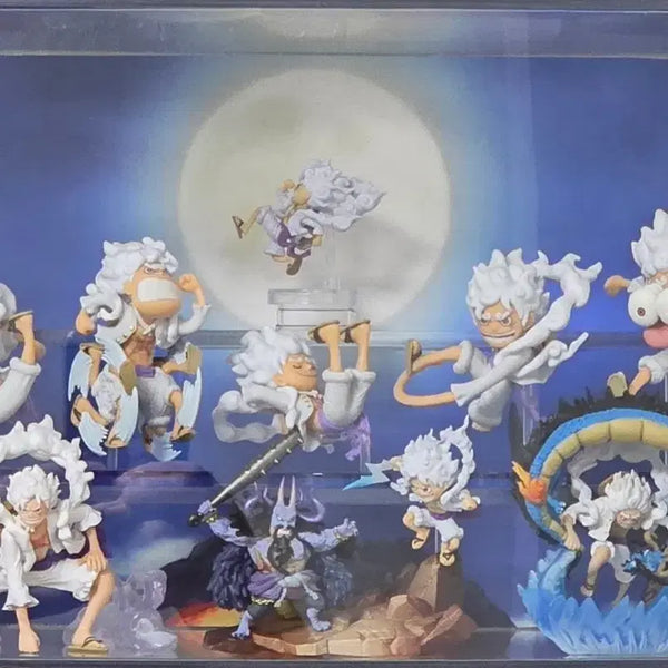[BUNJANG] One Piece Nika Figure Bundle Set with Display Case / 원피스 니카 피규어 일괄판매