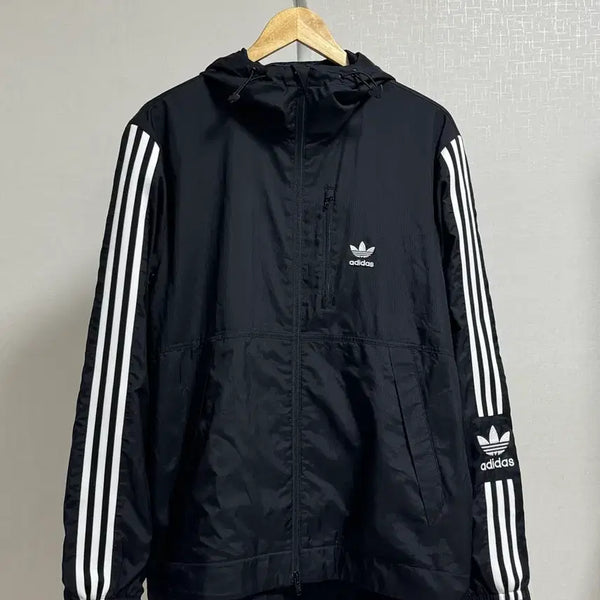[BUNJANG] Adidas Trefoil 3-Stripes Windbreaker Jacket / (L)아디다스 바람막이