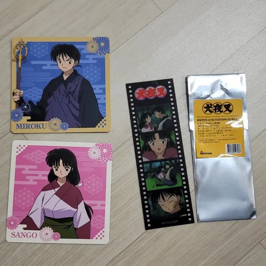 [BUNJANG] Inuyasha Popup Store Miroku & Sango Special Goods Bundle / 이누야샤 팝업 미륵산고 구매특전&네컷사진 3종 일괄