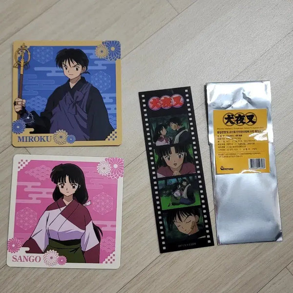 [BUNJANG] Inuyasha Popup Store Miroku & Sango Special Goods Bundle / 이누야샤 팝업 미륵산고 구매특전&네컷사진 3종 일괄