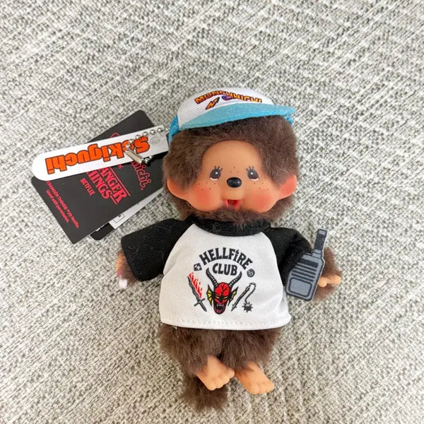 [BUNJANG] Stranger Things Monchhichi Keychain (Hellfire Club Edition) / 기묘한이야기 몬치치 키링 택o 새상품