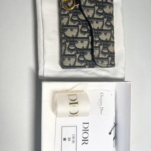 [BUNJANG] Dior Oblique Saddle Card Holder / 디올 오블리크 새들 지갑