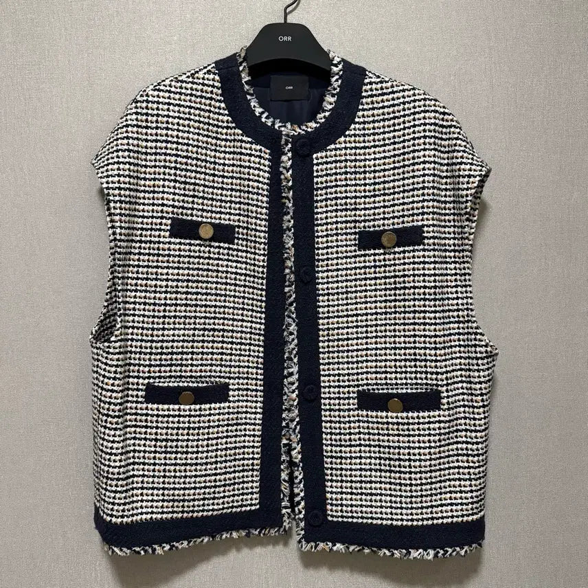 [BUNJANG] ORR Premium Tweed Vest / 오르 ORR 프리미엄 트위드 베스트