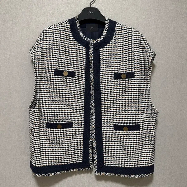 [BUNJANG] ORR Premium Tweed Vest / 오르 ORR 프리미엄 트위드 베스트
