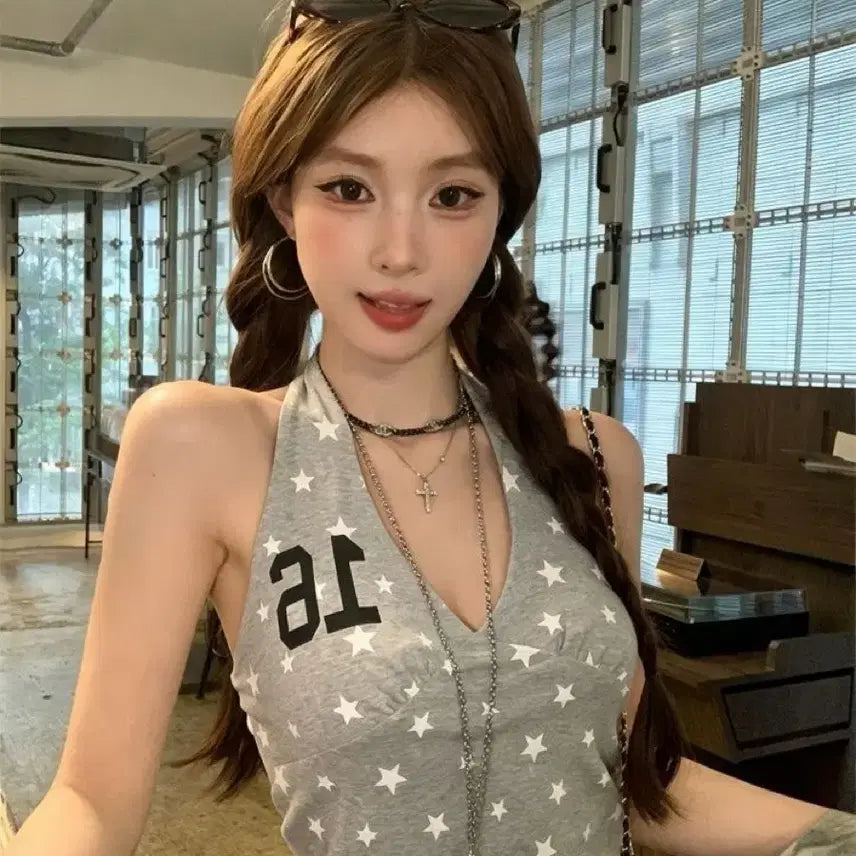 [BUNJANG] Pattern Sleeveless Top / 패턴 민소매 탑