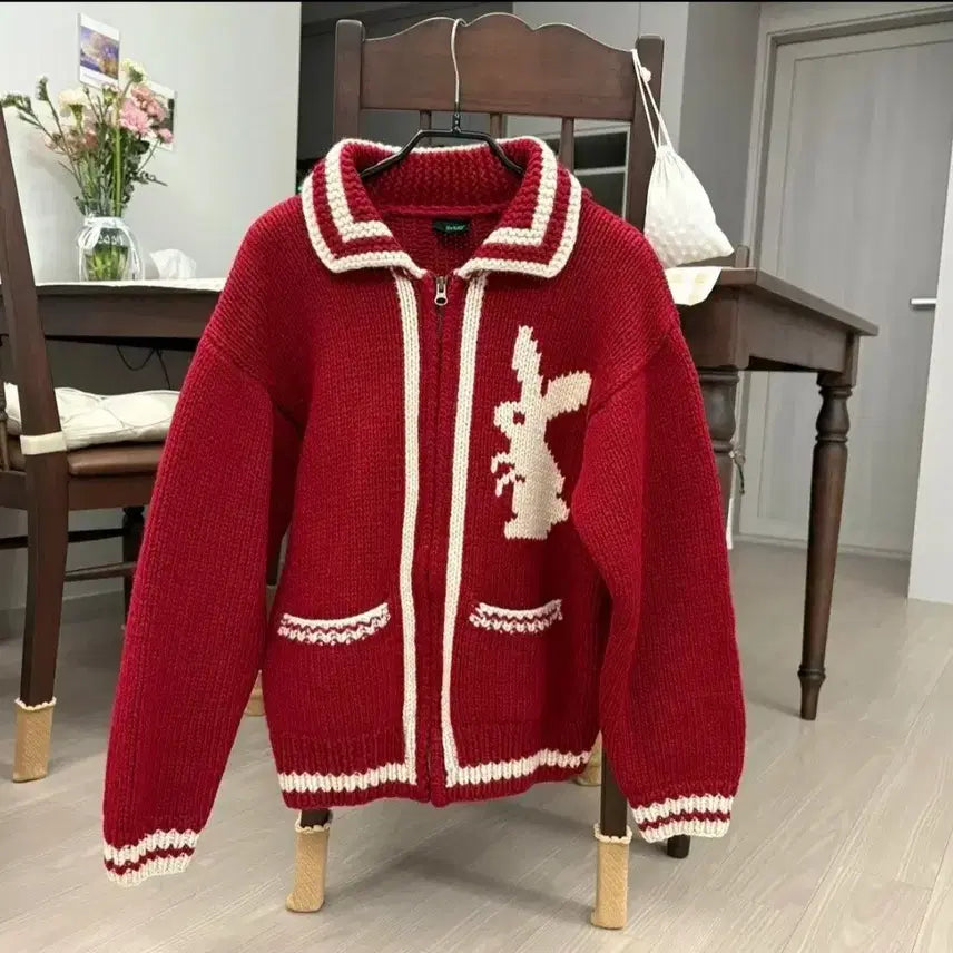 [BUNJANG] Cowichan Zipper Cardigan / 코위찬 지퍼 가디건