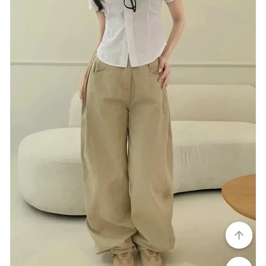 [BUNJANG] Beige Pants / 베이지 바지