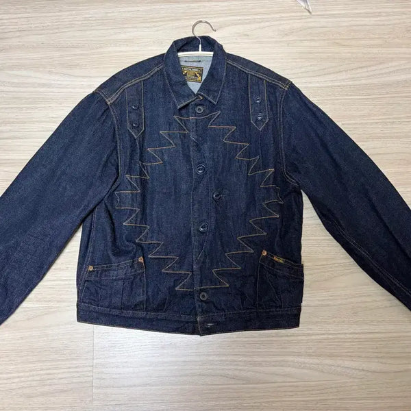 [BUNJANG] Kapital Santo Domingo Thunderbird Denim Jacket Size 40 / 캐피탈 산토 도밍고 썬더버드 자켓 40사이즈 (캐피탈 데님)