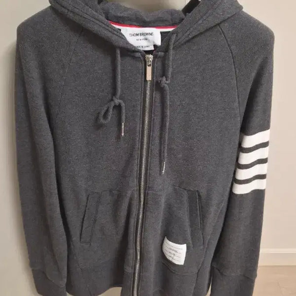 [BUNJANG] Thom Browne Hoodie Charcoal Grey Department Store Edition / 톰브라운 후드집업 차콜 그레이 정품 백화점판