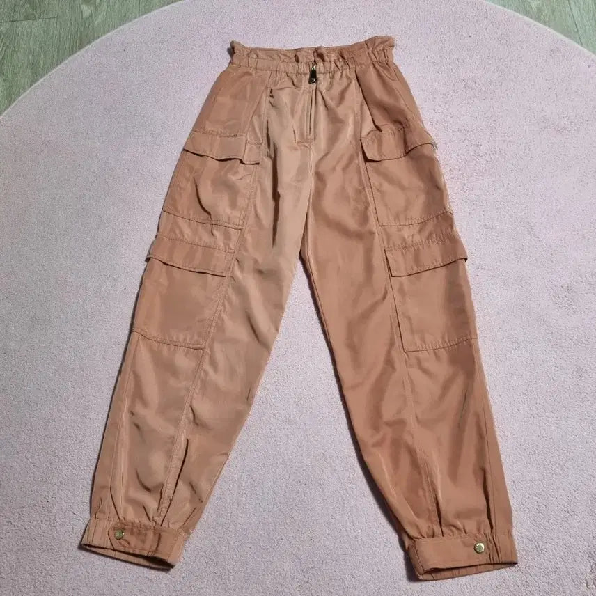 [BUNJANG] Sandro Paris Coral/Salmon/Peach Cargo Pants Size 27 / 산드로 카고 팬츠 27