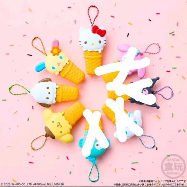 [BUNJANG] Sanrio Ice Cream Case Charm Keychain / 폼푸)산리오 아이스크림 케이스 참 키링 판매합니다