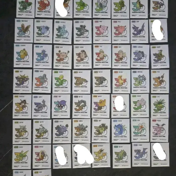 [BUNJANG] Pokemon 30th Anniversary Logo Sticker (Tiboo Seal) / 포켓몬 30주년 로고 띠부씰 신상