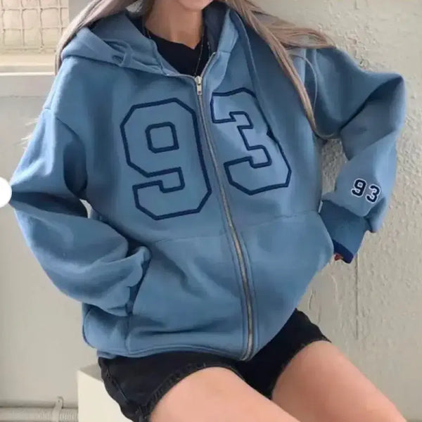 [BUNJANG] 1993 Studio Deep Blue Hoodie / 1993 스튜디오  딥블루 후드집업