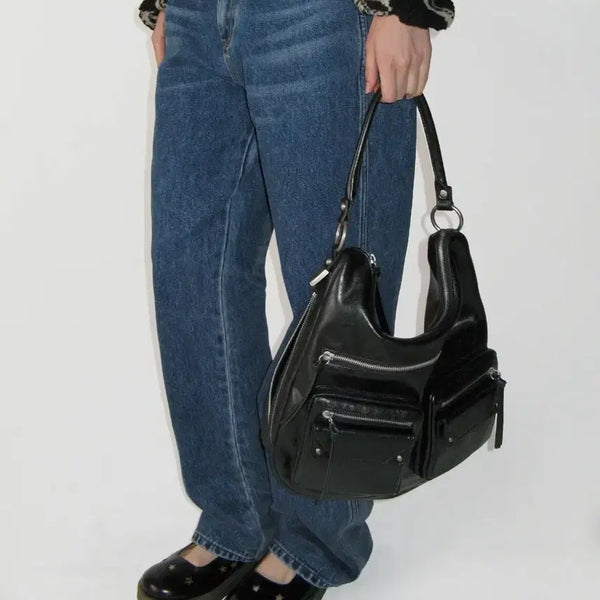 [BUNJANG] Sunbeen Project Double Pocket Shoulder Bag / 썬번프로젝트 가방