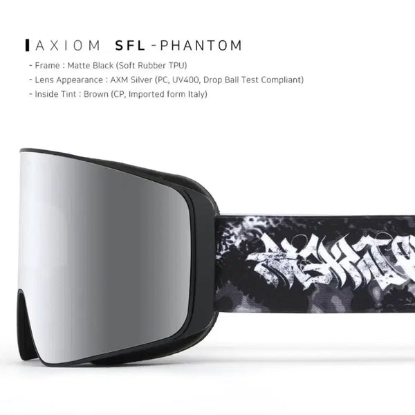 [BUNJANG] AXIOM Snowboard Goggles SFL-PHANTOM / 악시옴 스노우보드 고글