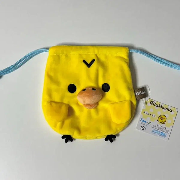 [BUNJANG] Kiiroitori Rilakkuma Piggy Pouch Drawstring Bag / 키이로이토리 리락쿠마 돼병이 파우치 복조리