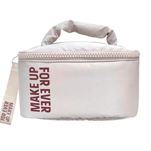 [BUNJANG] MAKEUP FOREVER 2026 Beige Handle Pouch (Sealed) / [미개봉]메이크업포에버 2026 베이지 핸들파우치