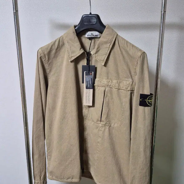 [BUNJANG] Stone Island Beige Overshirt L / 스톤아일랜드 베이지 오버셔츠