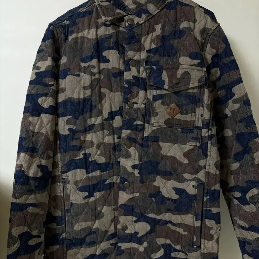 [BUNJANG] Vintage Camo Pattern Quilted Lining Jacket / 카모 패턴 누빔 안감 자켓 ㅣ 빈티지