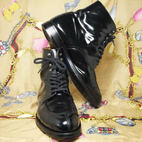 [BUNJANG] Yanko Black Brushed Calfskin Split Toe Boots 14701 / 스페인명품 얀코 블랙 브러쉬드카프 스플릿토 14701 부츠 275