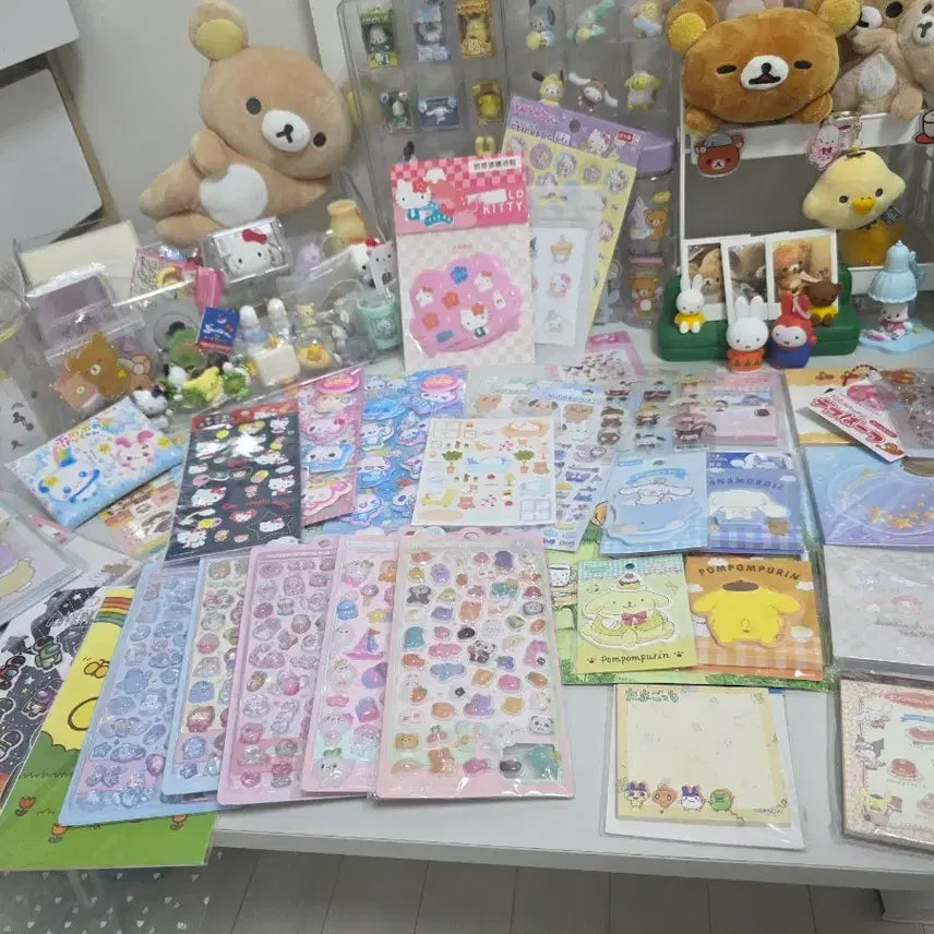 [BUNJANG] Cute Character Stickers and Memo Pad Set / 스티커 떡메 문규류 싸다싸