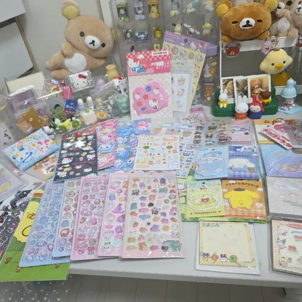 [BUNJANG] Cute Character Stickers and Memo Pad Set / 스티커 떡메 문규류 싸다싸