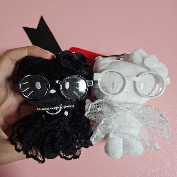 [BUNJANG] Hello Kitty Limited Edition Black & White Keychain Bundle Set / 키티 인형 블랙 화이트 키링 리미티드 에디션 일괄가격