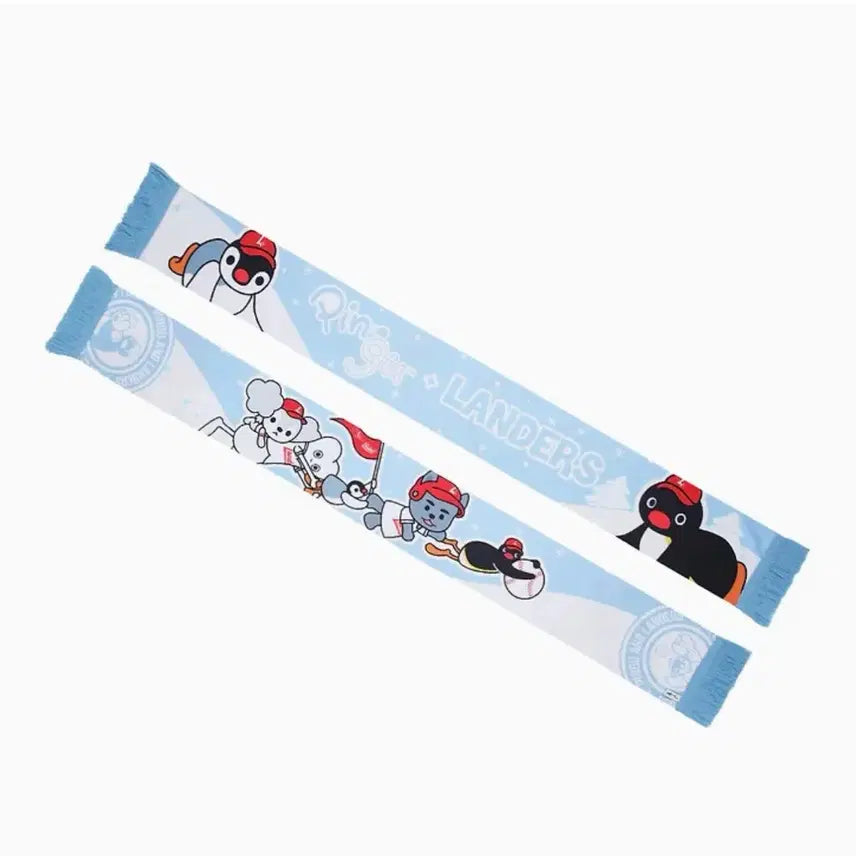 [BUNJANG] SSG Landers X Pingu Collaboration Scarf / SSG랜더스 핑구 머플러