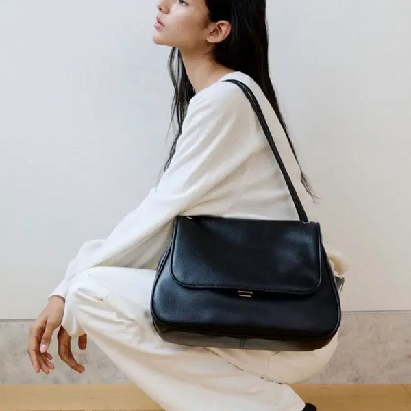 [BUNJANG] Monorow Black Leather Shoulder Bag / <새상품> 모노로우 블랙 가죽 숄더백 판매합니다