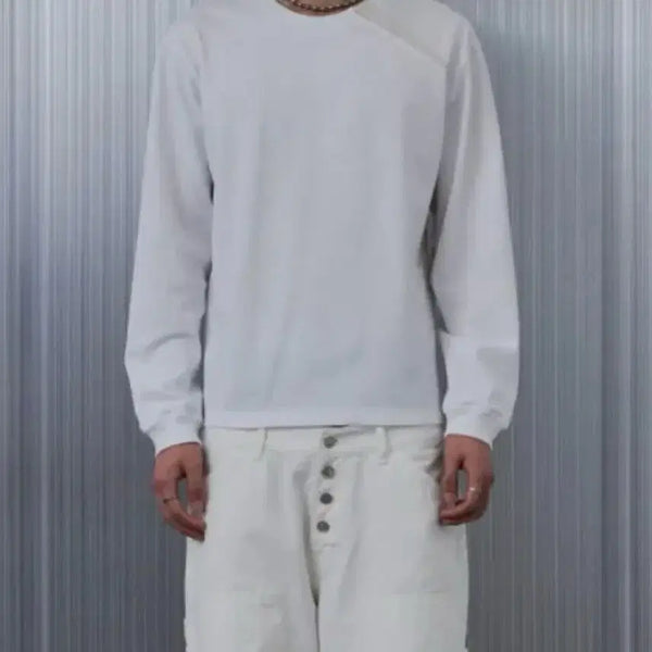 [BUNJANG] 9999 Archive Offset Long Sleeve White Size 2 / 9999아카이브 오프셋 롱슬리브 화이트 2사이즈