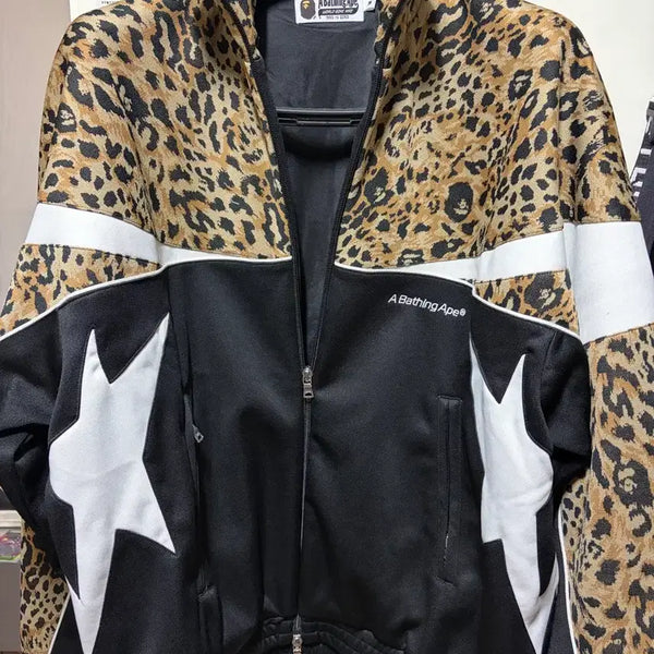 [BUNJANG] BAPE Leopard Zip-Up Hoodie / 베이프 레오파드 집업