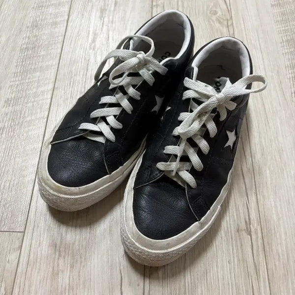 [BUNJANG] Converse One Star Leather Black (US 6.5/KR 250) / 컨버스 원스타 한별 레더 블랙 250