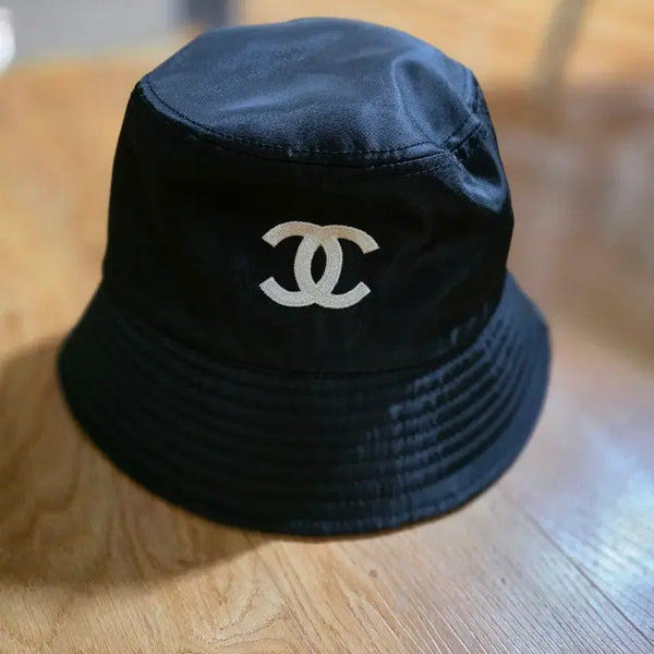 [BUNJANG] Chanel Logo Bucket Hat Black / 샤넬 로고 벙거지 모자 블랙