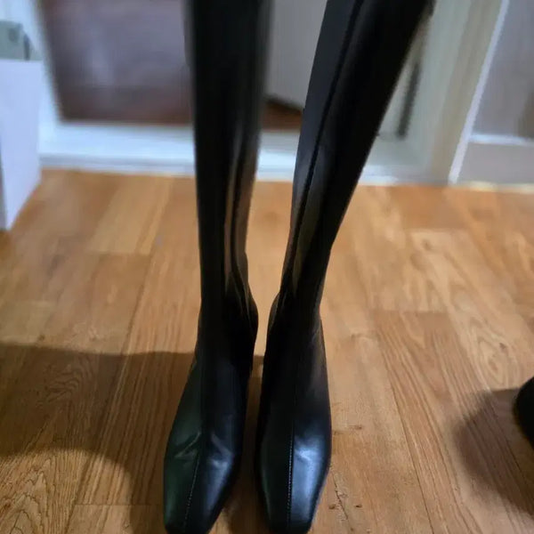 [BUNJANG] Black Long Boots / 블랙 롱부츠