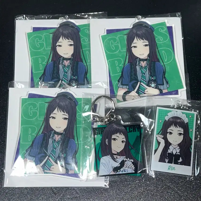 [BUNJANG] Girls Band Cry Rin Keychain Ring Set / 걸즈 밴드 크라이 린 키홀더 키링 세트