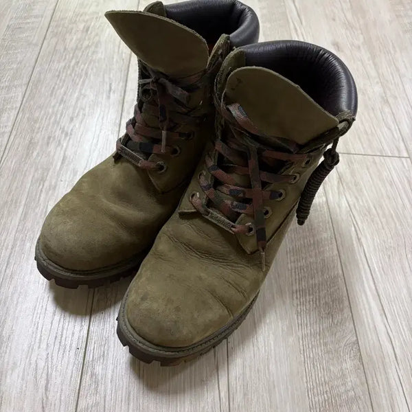 [BUNJANG] Timberland Premium 6-Inch Camo Work Boots / 팀버랜드 프리미엄 6인치 워커 부츠 카모 260