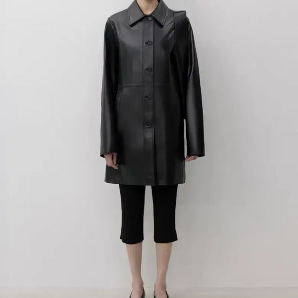 [BUNJANG] LFM Lambskin Leather Jacket Black / LFM 램스킨 레더 자켓 블랙
