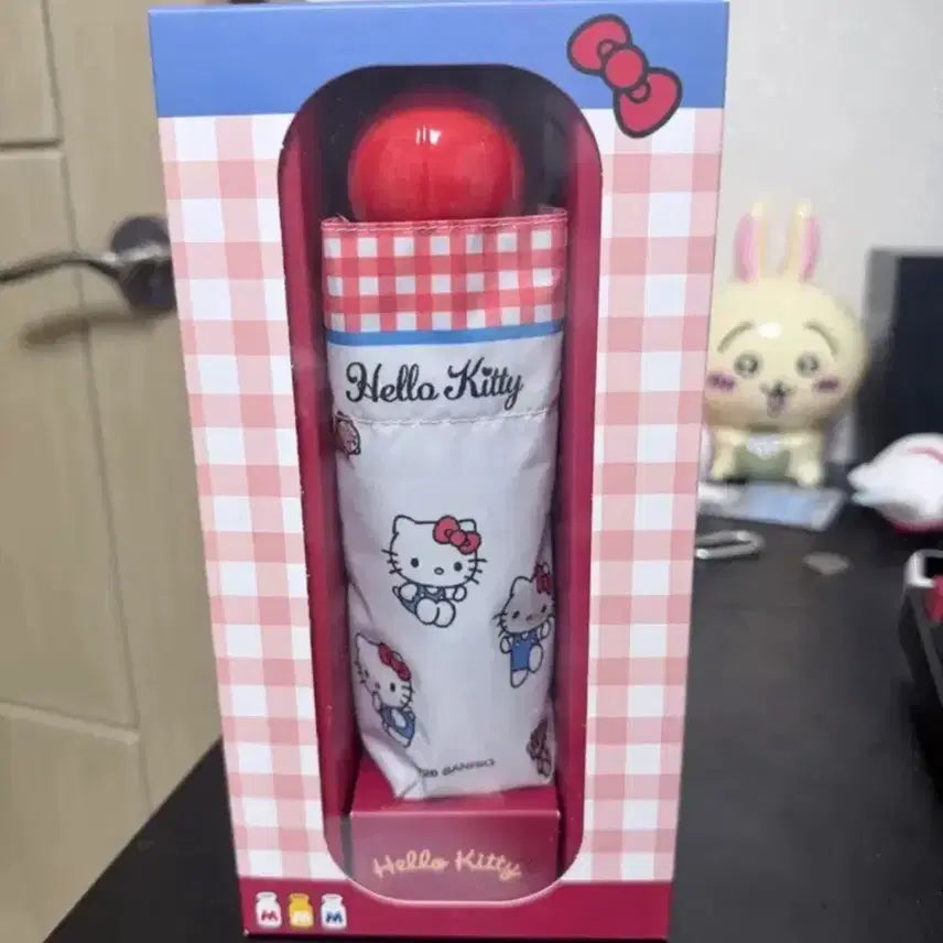 [BUNJANG] Sealed Hello Kitty Folding Umbrella / (미개봉)헬로키티 접이식 우산