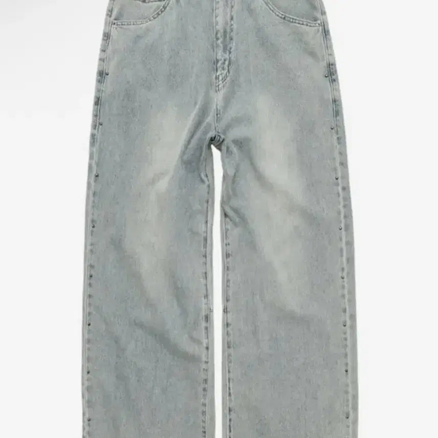 [BUNJANG] Gosima Denim Rivet Dot Bleached Ice Pants / (1)고시마 데님 리벳도트 블리치드아이스