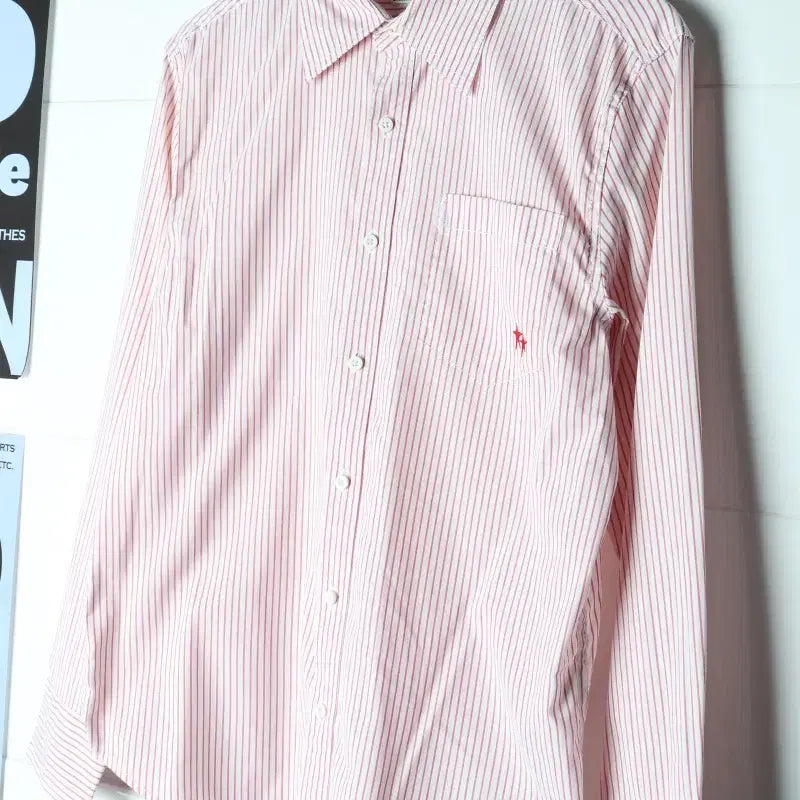 [BUNJANG] Levi's Striped Short-Sleeve Shirt / (M-L) 리바이스 반팔셔츠 남방 스트라이프 올드스쿨 아메카지-H38642