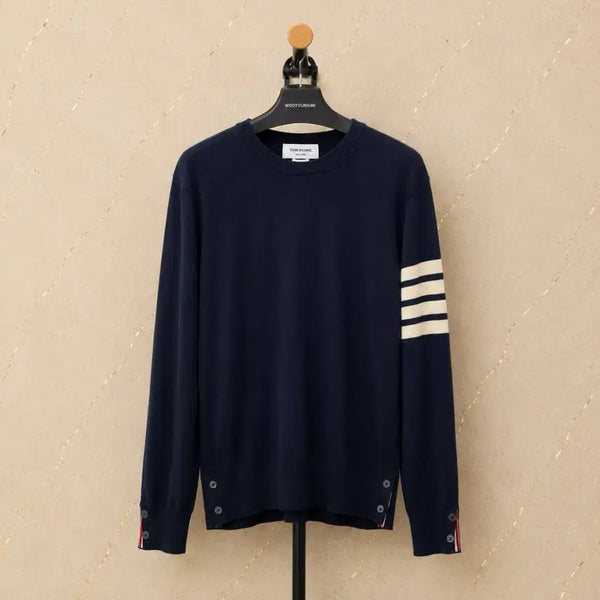 [BUNJANG] Thom Browne Merino Wool Knit Navy / 톰브라운 메리노울 니트