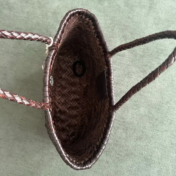 [BUNJANG] Dragon Diffusion Dragon Bag Mini Flat Gora Dark Brown / 드래곤디퓨전 드래곤백 미니 플랫 고라 다크브라운