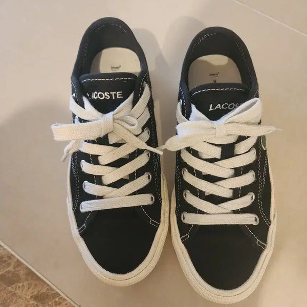 [BUNJANG] Lacoste Sneakers Black / 라코스테 스니커즈 블랙