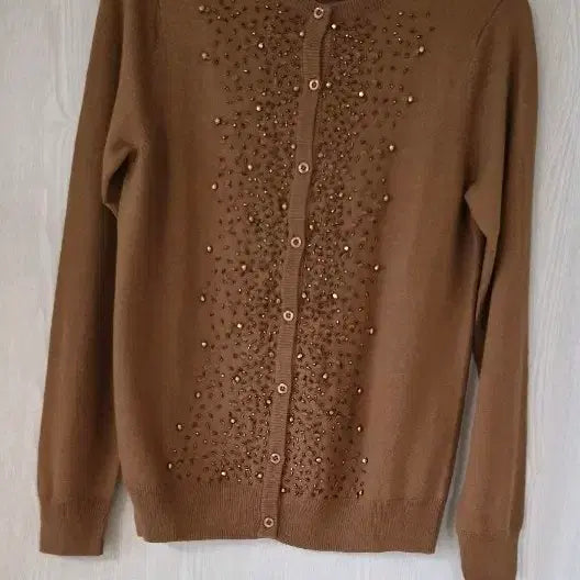 [BUNJANG] Wool, Cashmere, Angora Blend Cardigan / 울,캐시미어,앙고라 비즈 가디건 새상품