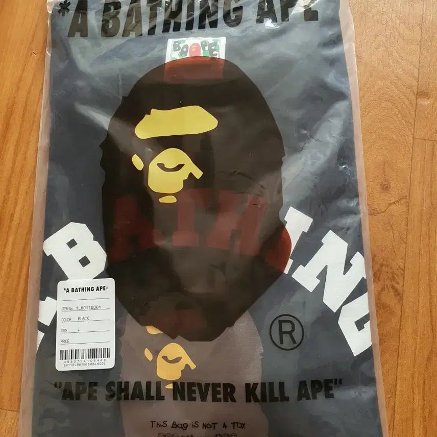 [BUNJANG] A Bathing Ape Black T-Shirt L Size / 베이프 반팔티 검정 L 사이즈