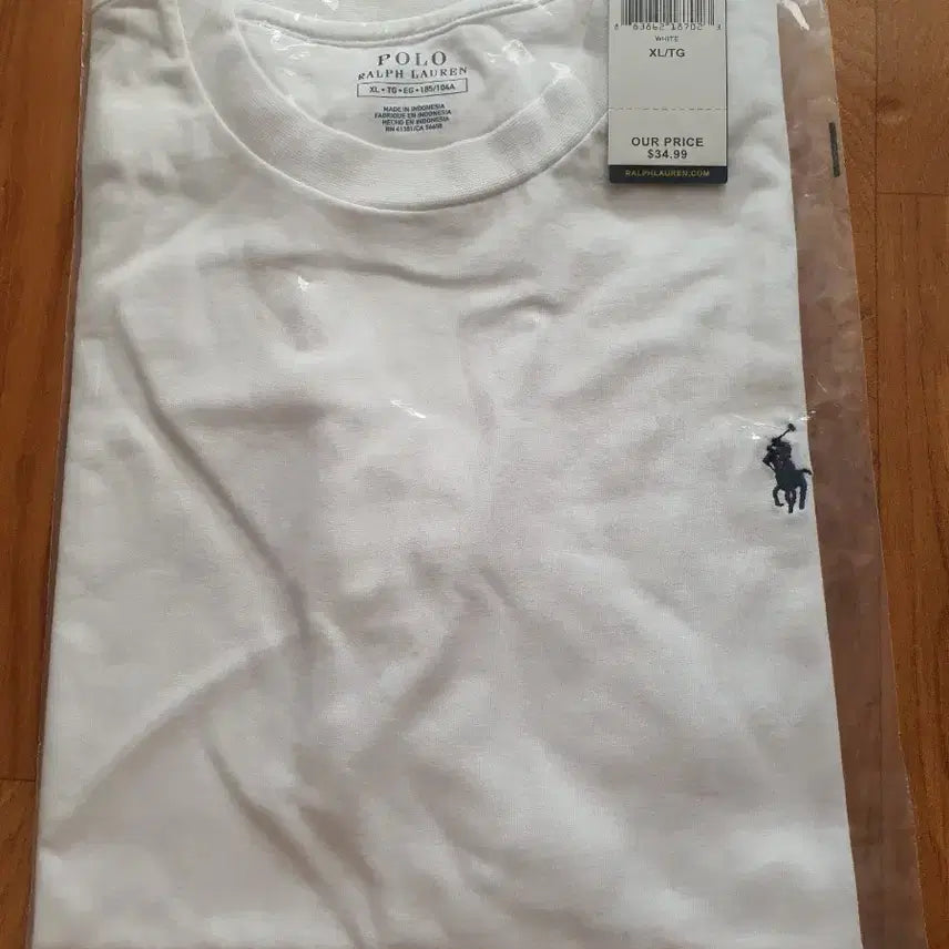 [BUNJANG] Polo Ralph Lauren Basic Logo T-Shirt White XL / 폴로 랄프로렌 기본 로고 반팔 티셔츠 화이트 XL