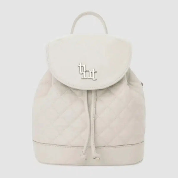 [BUNJANG] Threetimes Arcon Quilted Backpack Ivory / 쓰리타임즈 아콘 퀄팅 퀼티드 백팩 아이보리 threetimes