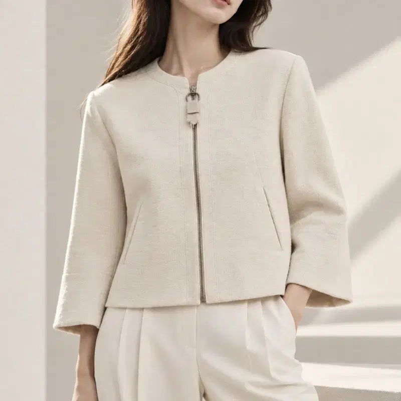 [BUNJANG] It MICHAA Ivory Jacket / 한섬 잇미샤 자켓 여자 55