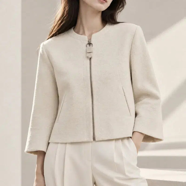 [BUNJANG] It MICHAA Ivory Jacket / 한섬 잇미샤 자켓 여자 55