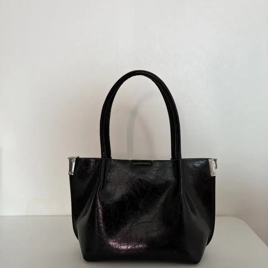 [BUNJANG] Black Mini Tote Bag / 블랙 미니백